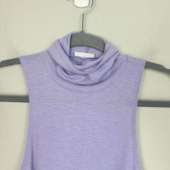 FREE PEOPLE INTIMATELY | Topanga Sleeveless Turtleneck Lavender Women’s Size XS - Picture 5 of 9